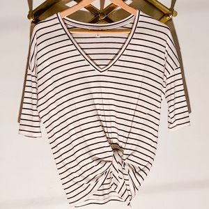 Express One Eleven Striped Top